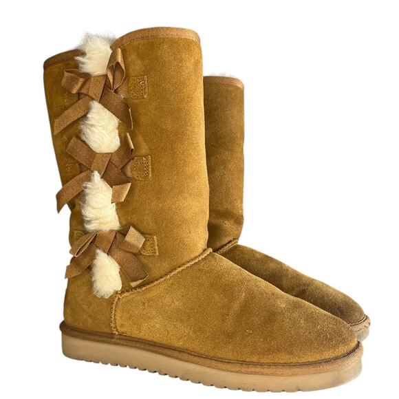 ***SOLD*** Koolaburra by UGG Victoria Tall 1015875 Suede Lined Snow Boot Size 9 - Picture 3 of 6